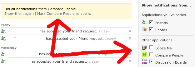 Facebook Spam Removal